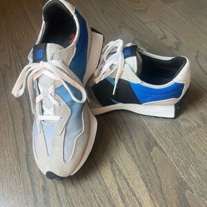 New Balance Blue, White, and Black Athletic Shoes